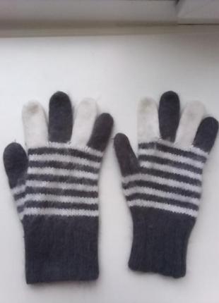 Красиві, стильні та теплі рукавички — ангора5 фото