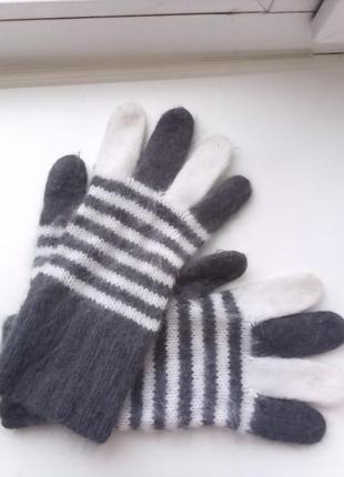 Красиві, стильні та теплі рукавички — ангора7 фото