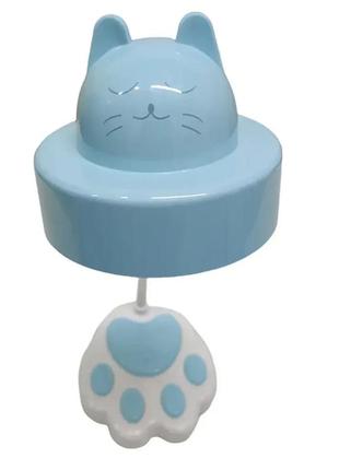 Сенсорна світлодіодна гнучка настільна лампа у формі котячої лапи digad 1925 блакитний, рожевий5 фото
