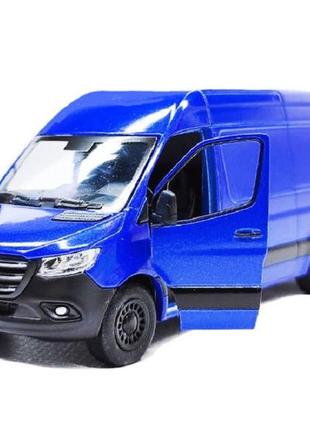 Машинка kinsmart mercedes-benz sprinter синій kt5426w-2