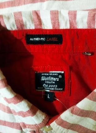 Универсальная раскатая рубашка в полоску энергичного датского бренда outfitters nation4 фото