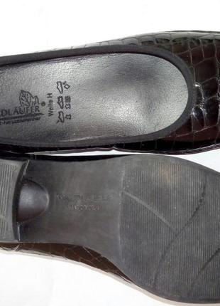 Waldlaufer кожаные туфли балетки р. 39 ст. 25,8 см шир. 8 см6 фото