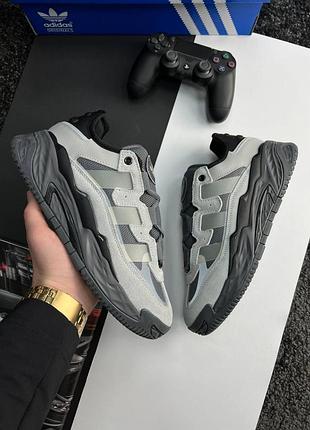 Мужские кроссовки adidas originals niteball gray black