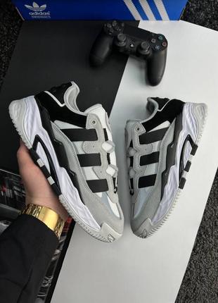 Мужские кроссовки adidas originals niteball white ever black