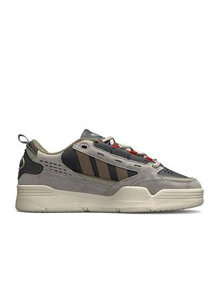 Adidas originals adi2000 grey olive red3 фото