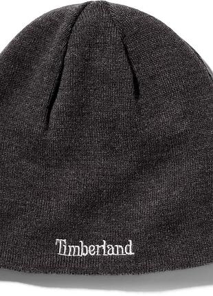 Шапка двостороння timberland reversible logo beanie tb0a1egv
