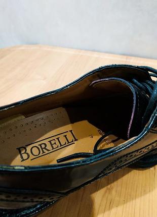 Непревзойденные кожаные туфли броги элитного итальянского бренда borrelli, макade in italy6 фото