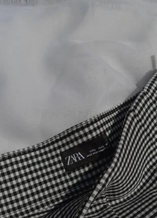 Брюки zara. брюки zara. одежда zara. брюки в клетку. качественные брюки. черно-белые брюки. брюки в школу.5 фото