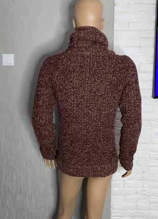 Кофта светр з горловиною на підкладці гольф pull&bear , m2 фото