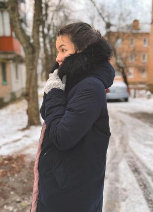 Пуховик zara жіночий чорний розмір m-l