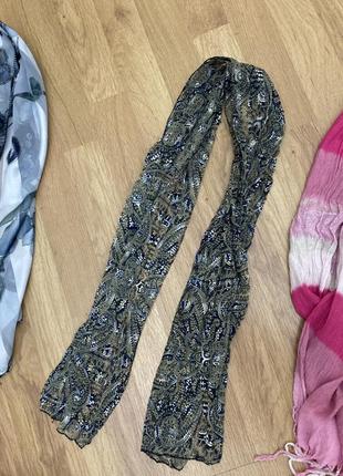 Женские шарфики, шифоновые, атласные в идеальном состоянии жіночий шарфик8 фото