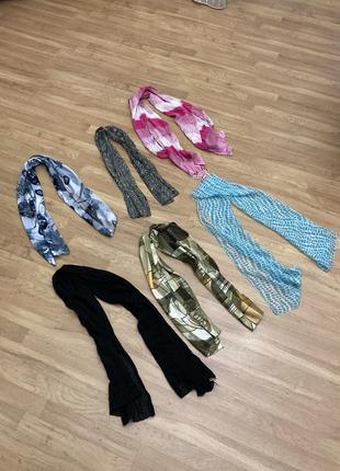 Женские шарфики, шифоновые, атласные в идеальном состоянии жіночий шарфик7 фото