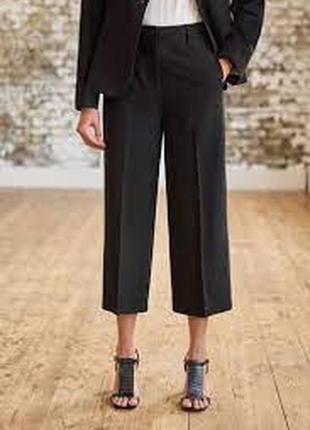 Новые черные плотные кюлоты - брюки "neхт" р. 54