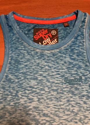 Майка мужская superdry оригинал s-m хлопок cotton1 фото