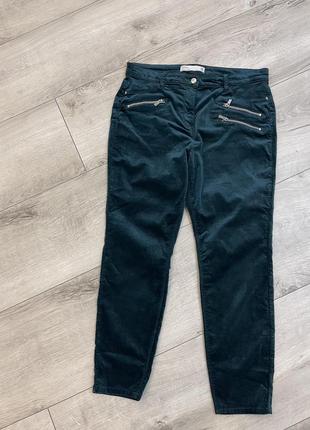 Крутые стильные брюки бархат 💚skinny