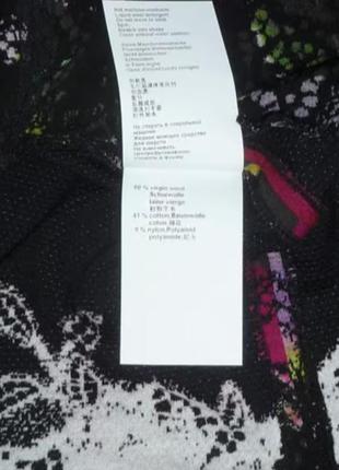 Стильная юбка миди в цветочный принт marc cain шерсть8 фото