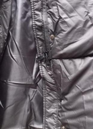 Пуховик пальто жіноче міді з капюшоном чорне m, зимовий пуфер8 фото
