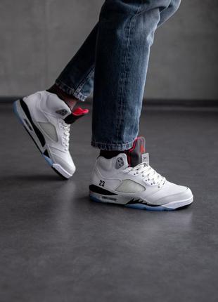 Кроссовки зимние мех air jordan retro 5 winter