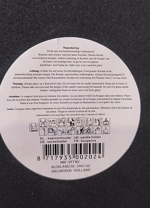 Скляний свічник стильний дизайн на подарунок подсвечник