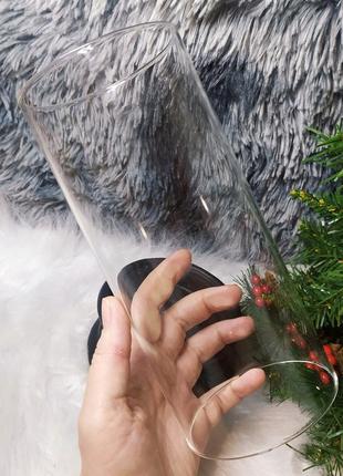 Скляний свічник стильний дизайн на подарунок подсвечник