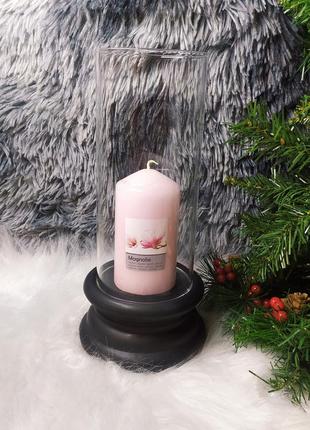 Скляний свічник стильний дизайн на подарунок подсвечник