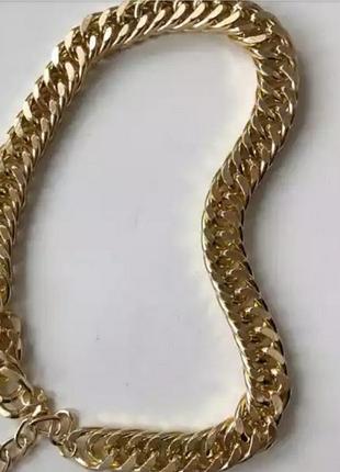 Цепочка широкая цепь на шею золото чокер10 фото