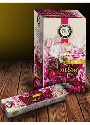 Made in heaven rose valley 15 грам, ароматичні палички, натуральні палички, пахощі