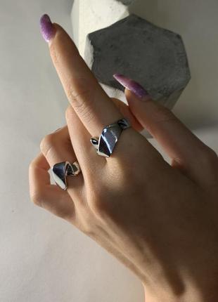 Сталева каблучка хвиля святкова каблучка