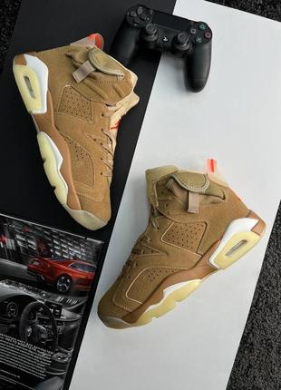 Шикарные стильные кроссовки "nike air jordan retro 6"9 фото