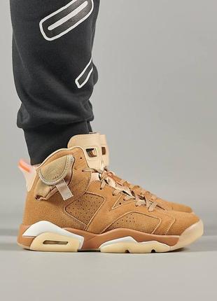 Шикарные стильные кроссовки "nike air jordan retro 6"1 фото