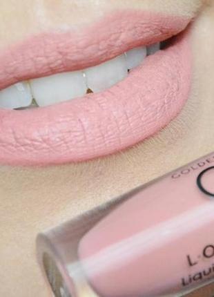 Матова рідка стійка помада golden rose longstay liquid matte lipstick 01 к. 4035