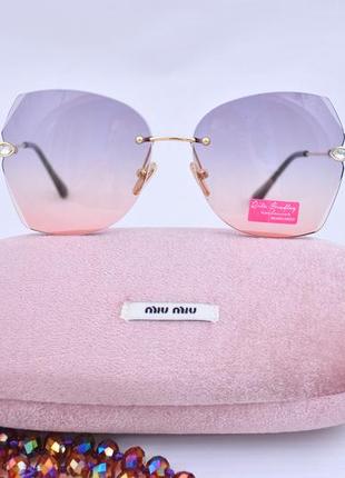 Красивые солнцезащитные градиентные очки rita bradley окуляри6 фото