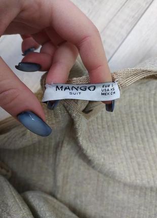 Женское платье mango удлиненное без рукавов бежевое размер s8 фото