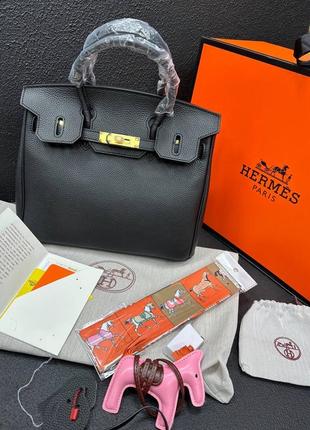 Шкіряна сумка в стилі hermes birkin 30