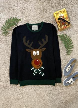 Новорічний різдвяний светр, джемпер з оленем #33