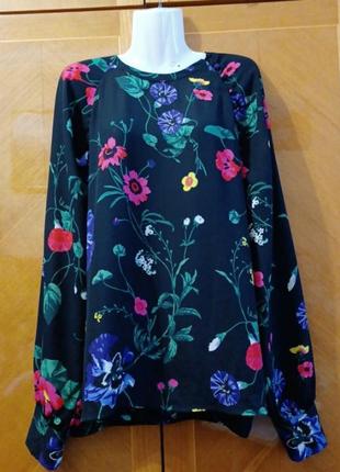 Брендовая красивая блузка с цветочным рисунком р.20 от next
