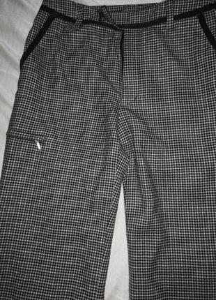 Теплі прямі штани брюки гусяча лапка бренд m/l3 фото
