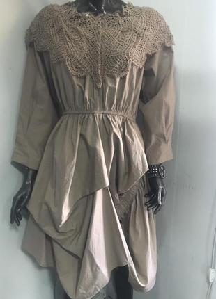 Стильне бавовняне плаття по знижці. розмір універсальний .