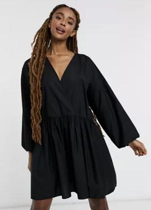 Хлопковое свободное платье asos свободного кроя оверсайз