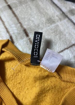 Свитшот кофта свитер топ оранжевая h&amp;m hm s xs5 фото