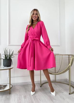 Сукня жіноча довга міді з поясом нарядна святкова новорічна на новий рік корпоратив гарна чорна рожева біла коричнева блакитна бежева декольте