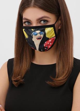 Маска захисна з принтом захисна маска для обличчя