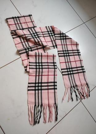 Рожевий шарф burberry2 фото