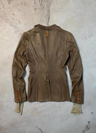 Isaac sellam experience винтажный кожаный пиджак куртка6 фото