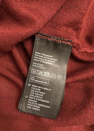H&m basic кофта бордо 5