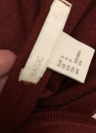 H&m basic кофта бордо6 фото