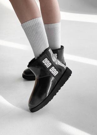 Угги угги угги ugg classic clear black3 фото