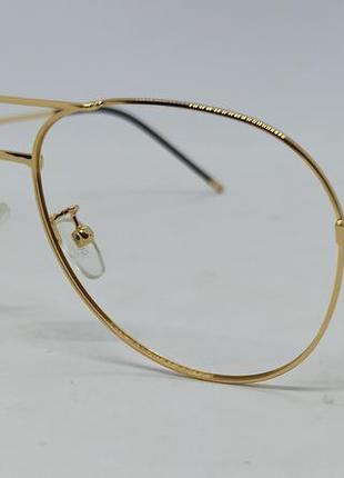 Оправа для окулярів в стилі gucci краплі золотий метал