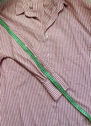 Бавовняна сорочка у смужку zara4 фото