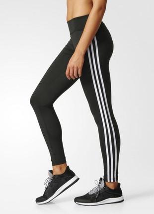 Лосины для спорта и занятий фитнесом adidas цвет хаки